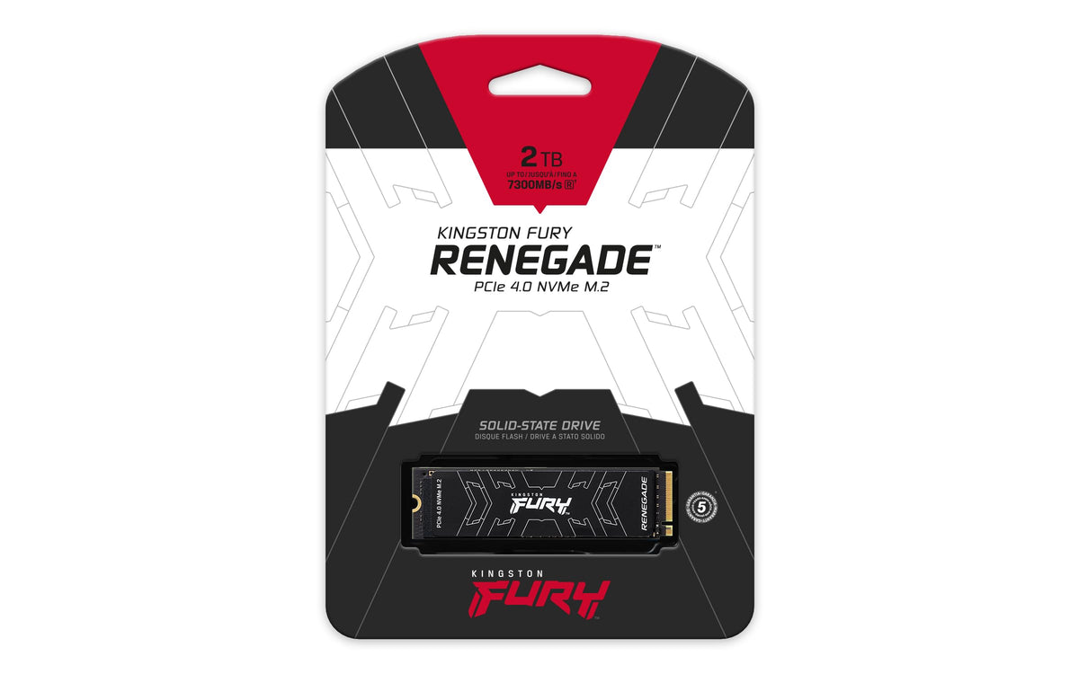 Kingston FURY Renegade PCIe 4.0 NVMe M.2 SSD For gamers, enthusiasts and high-power users - SFYRD/2000G