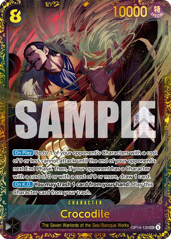 Crocodile (OP14-120) (CS26-27 Regionals Season 1) [One Piece Promotion Cards] - Shop at oilboyal