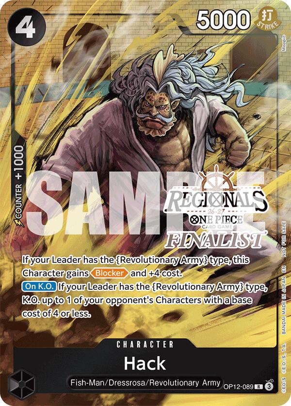 Hack (Regionals Finalist Card Set 26-27) [One Piece Promotion Cards] - Shop at oilboyal