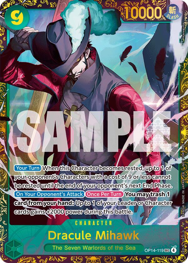 Dracule Mihawk - (CS 26-27 Regionals Season 1) [One Piece Promotion Cards] - Shop at oilboyal