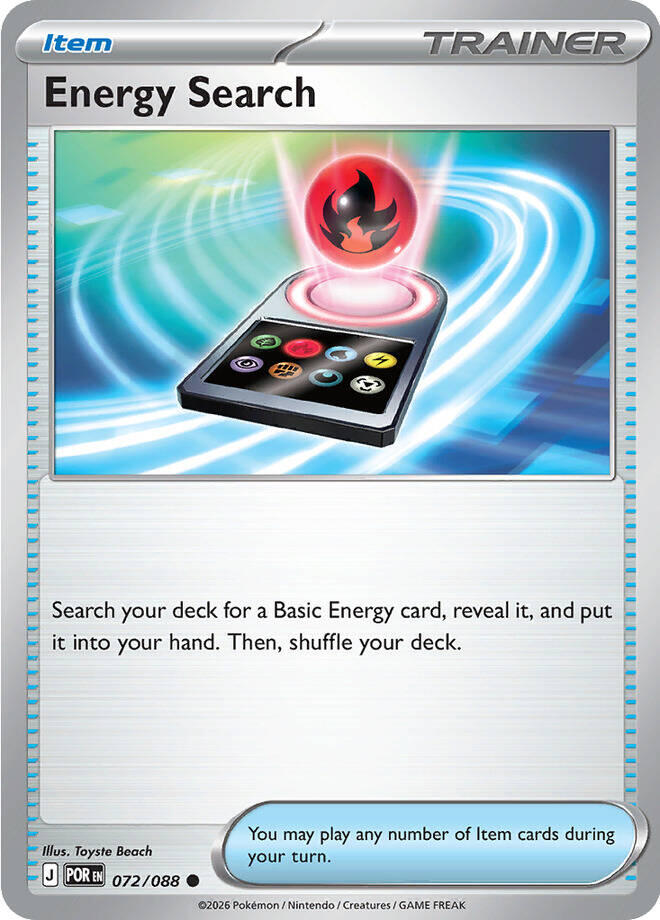 Energy Search (072/088) [Mega Evolution: Perfect Order] - Shop at oilboyal