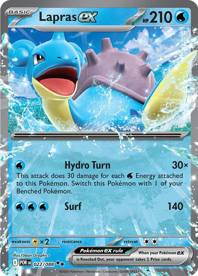 Lapras ex (022/088) [Mega Evolution: Perfect Order] - Shop at oilboyal