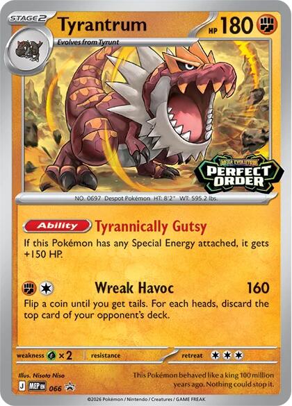 Tyrantrum (066) [Mega Evolution Promo] - Shop at oilboyal