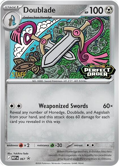 Doublade (067) [Staff] [Mega Evolution Promo] - Shop at oilboyal