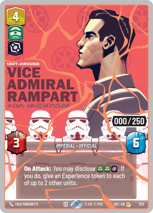 Vice Admiral Rampart - On Schedule (1133) (Serialized) (Rose Gold) (1133) [Secrets of Power] - Shop at oilboyal