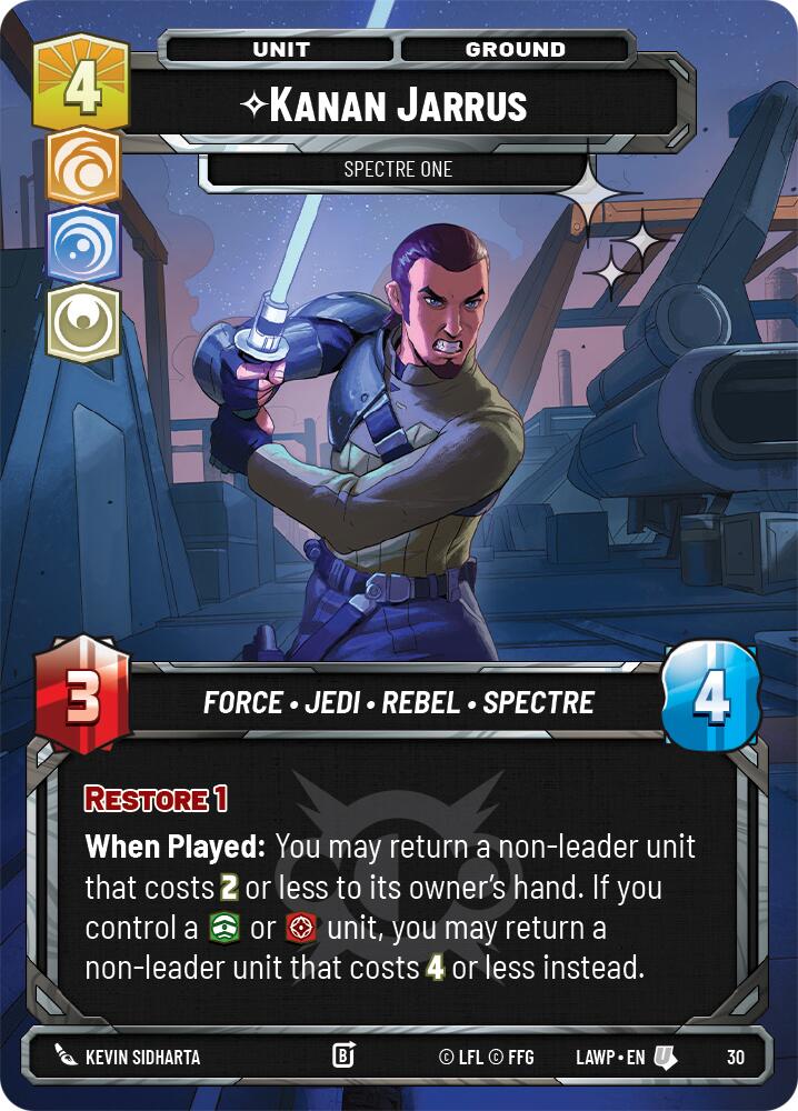 Kanan Jarrus - Spectre One (30) (Foil) (30) [A Lawless Time: Weekly Play] - Shop at oilboyal
