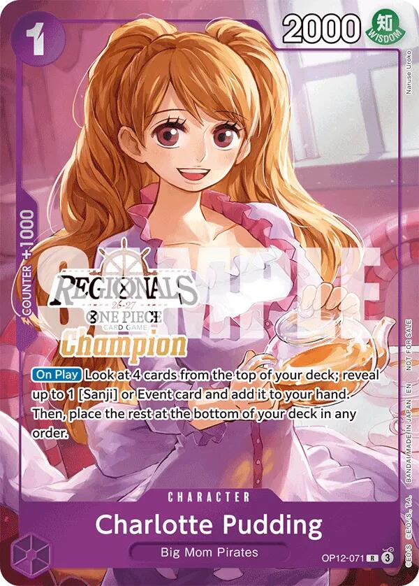 Charlotte Pudding (Regionals Champion Card Set 26-27) [One Piece Promotion Cards] - Shop at oilboyal