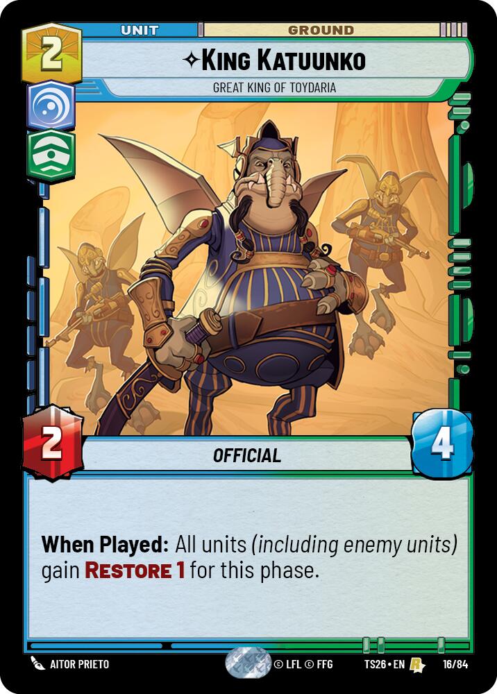 King Katuunko - Great King of Toydaria (16/84) (16/84) [Twin Suns] - Shop at oilboyal