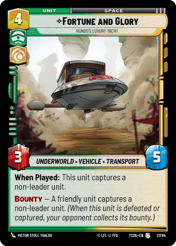 Fortune and Gory - Hondo's Luxury Yacht (27/84) (27/84) [Twin Suns] - Shop at oilboyal