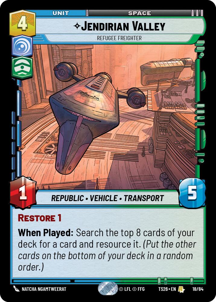 Jendirian Valley - Refugee Freighter (18/84) (18/84) [Twin Suns] - Shop at oilboyal