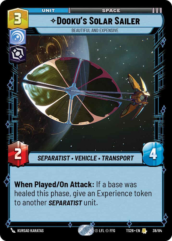Dooku's Solar Sailer - Beautiful and Expensive (38/84) (38/84) [Twin Suns] - Shop at oilboyal