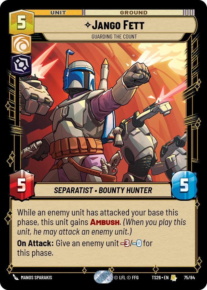 Jango Fett - Guarding the Count (75/84) (75/84) [Twin Suns] - Shop at oilboyal