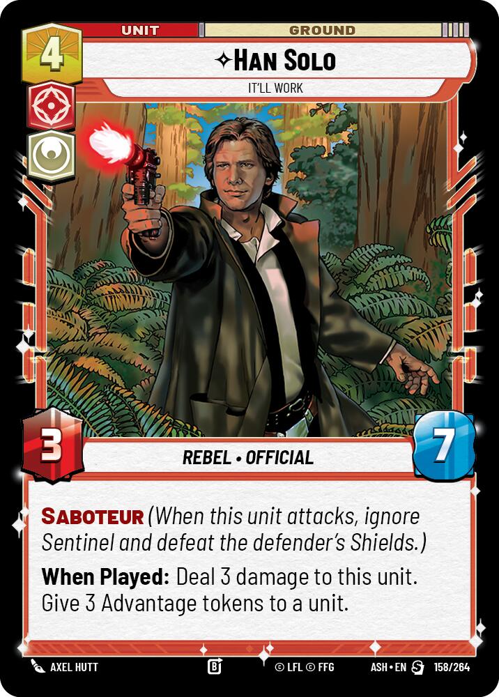 Han Solo - It'll Work (158/264) (158/264) [Ashes of the Empire] - Shop at oilboyal