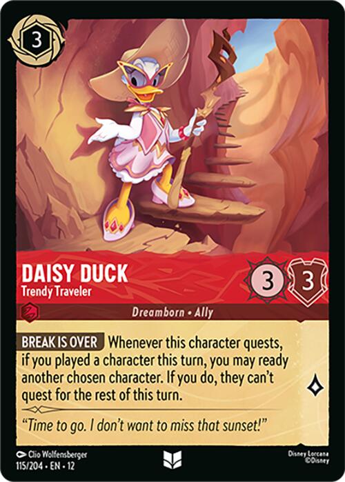 Daisy Duck - Trendy Traveler (115/204) [Wilds Unknown] - Shop at oilboyal