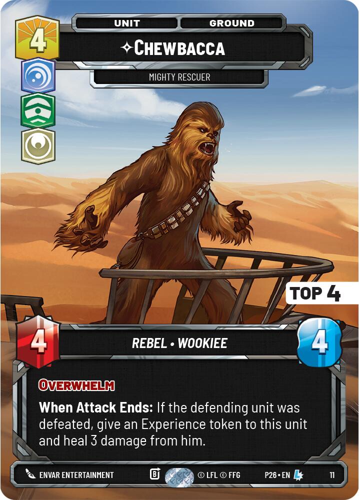 Chewbacca - Mighty Rescuer (11) (Top 4) (11) [Organized Play Promos] - Shop at oilboyal