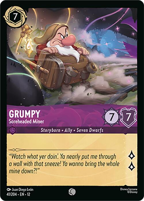 Grumpy - Soreheaded Miner (41/204) [Wilds Unknown] - Shop at oilboyal