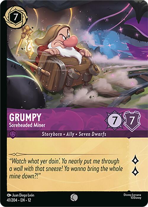 Grumpy - Soreheaded Miner (Foil) (41/204) [Wilds Unknown] - Shop at oilboyal