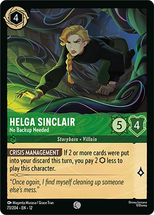 Helga Sinclair - No Backup Needed (73/204) [Wilds Unknown] - Shop at oilboyal