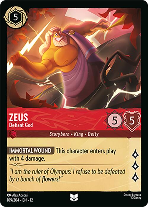 Zeus - Defiant God (109/204) [Wilds Unknown] - Shop at oilboyal