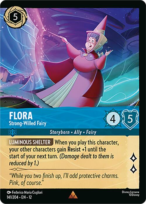 Flora - Strong-Willed Fairy (Foil) (141/204) [Wilds Unknown] - Shop at oilboyal