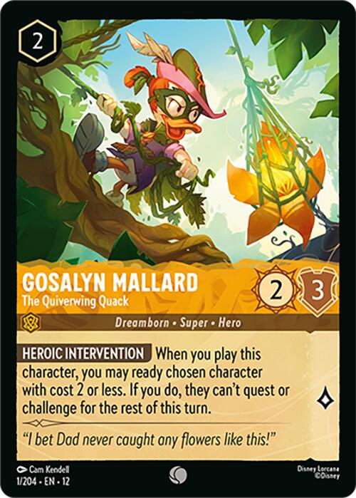 Gosalyn Mallard - The Quiverwing Quack (1/204) [Wilds Unknown] - Shop at oilboyal