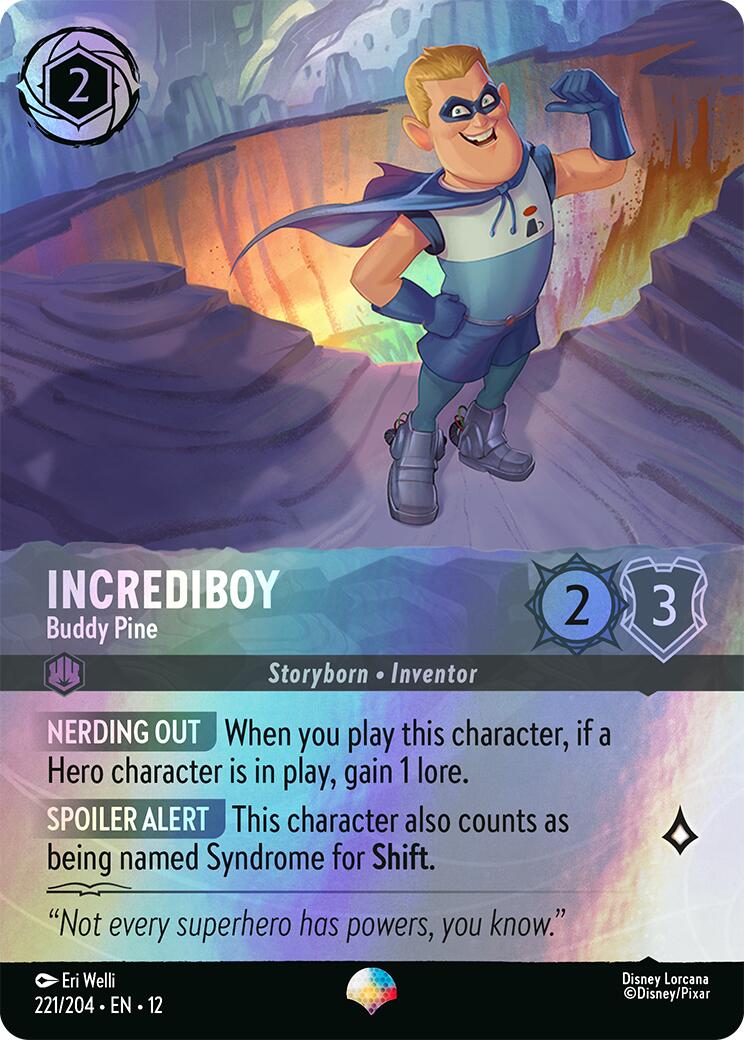 Incrediboy - Buddy Pine (Epic) (221/204) [Wilds Unknown] - Shop at oilboyal