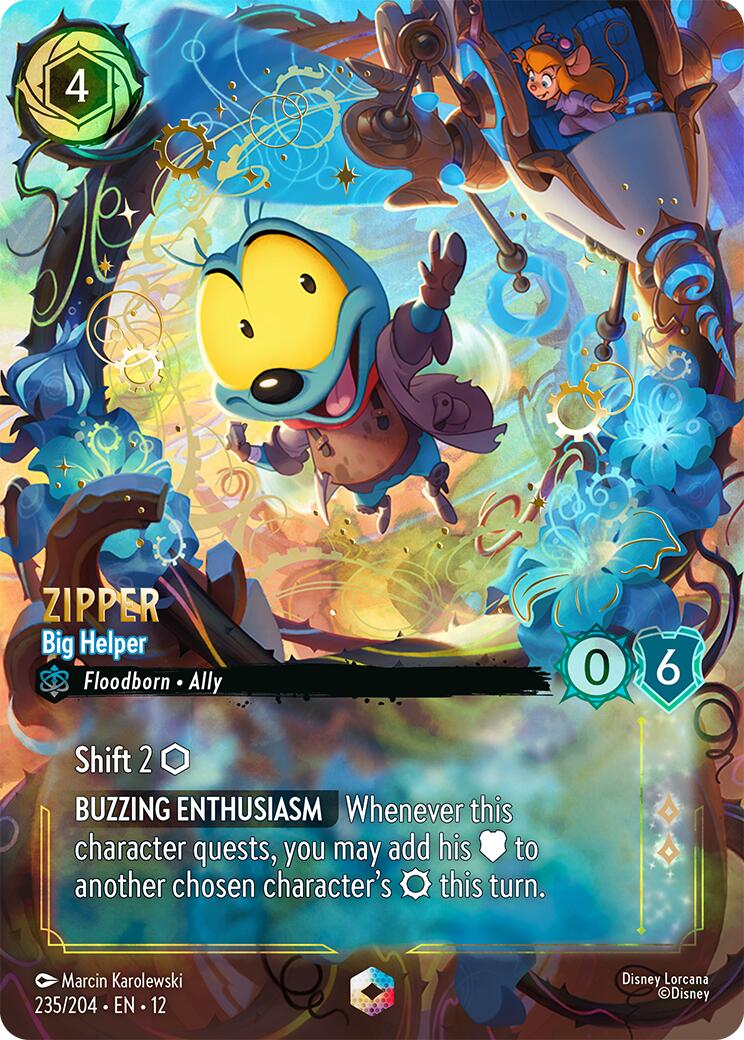 Zipper - Big Helper (Enchanted) (235/204) [Wilds Unknown] - Shop at oilboyal