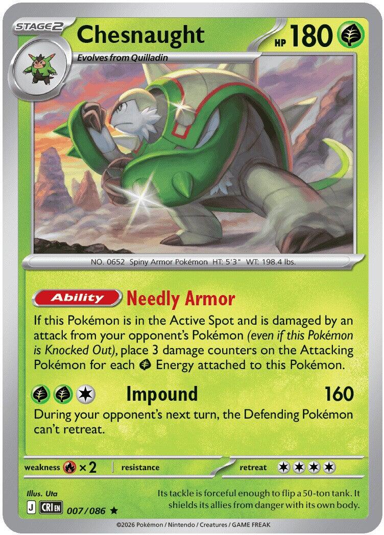 Chesnaught (007/086) [Mega Evolution: Chaos Rising] - Shop at oilboyal