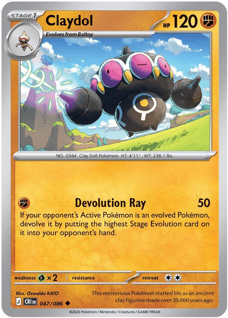 Claydol (047/086) [Mega Evolution: Chaos Rising] - Shop at oilboyal