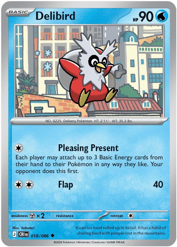 Delibird (018/086) [Mega Evolution: Chaos Rising] - Shop at oilboyal