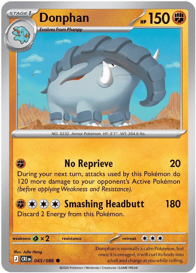 Donphan (045/086) [Mega Evolution: Chaos Rising] - Shop at oilboyal