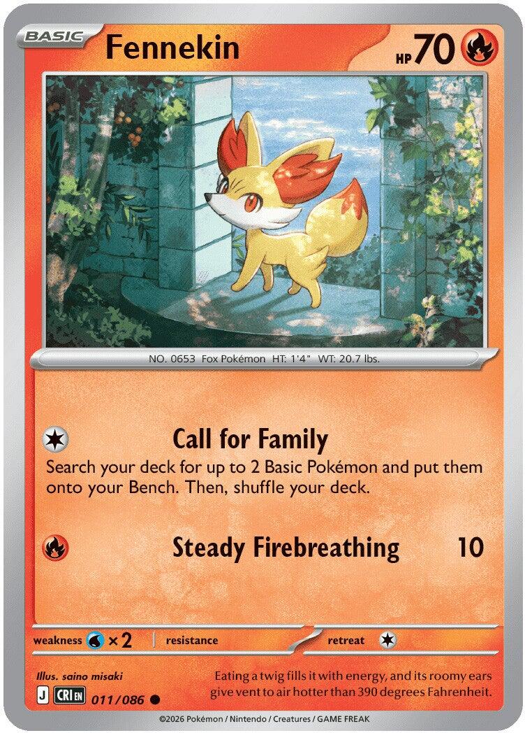 Fennekin (011/086) [Mega Evolution: Chaos Rising] - Shop at oilboyal
