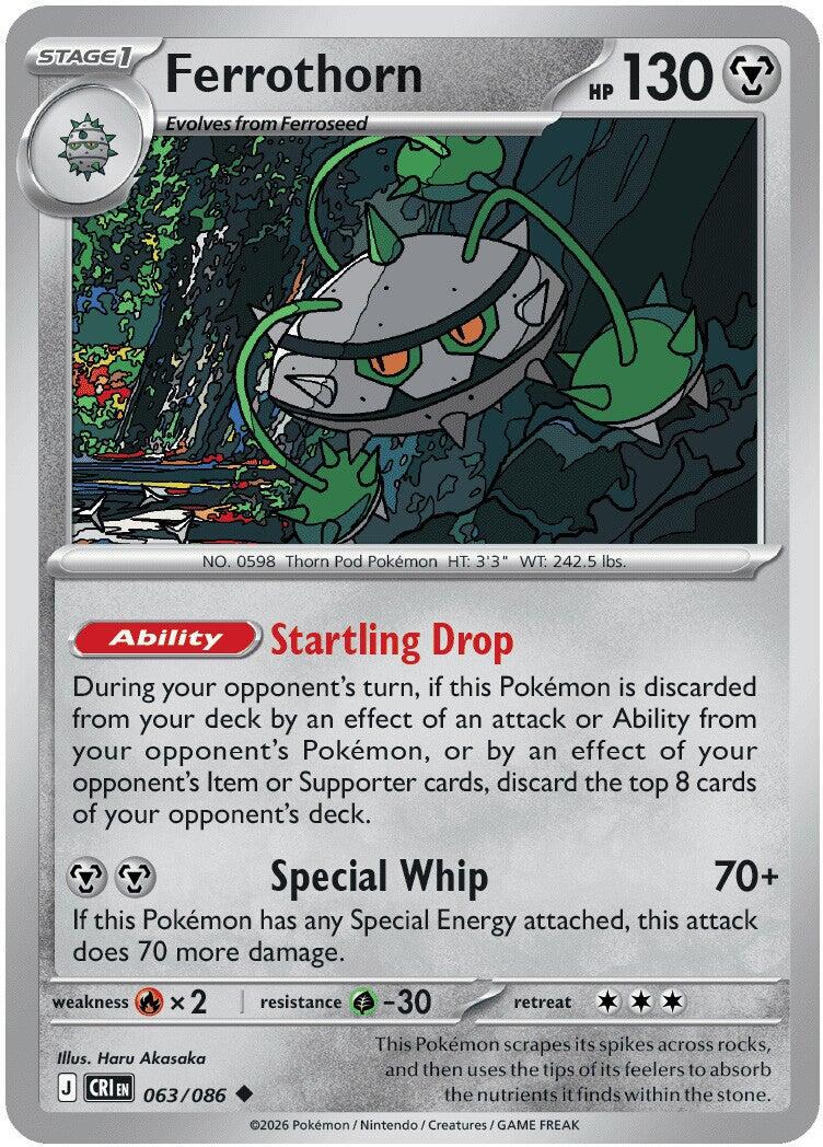 Ferrothorn (063/086) [Mega Evolution: Chaos Rising] - Shop at oilboyal