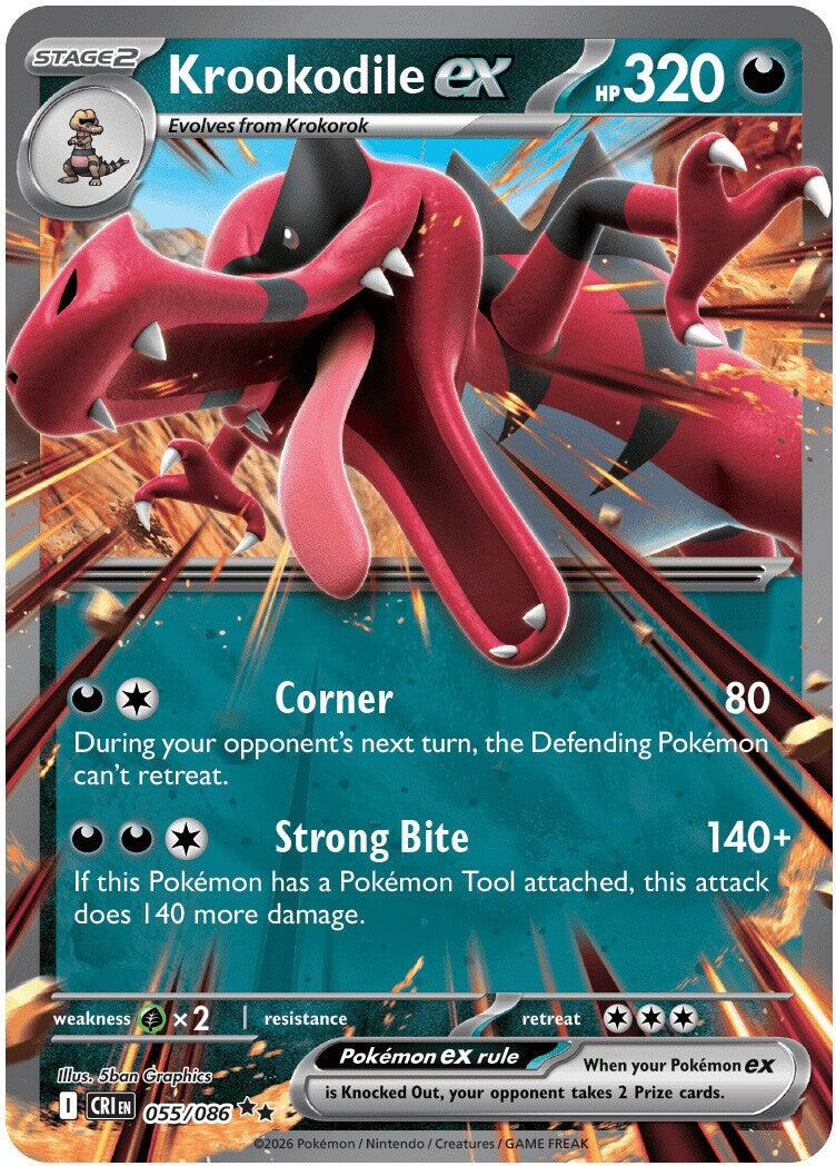 Krookodile ex (055/086) [Mega Evolution: Chaos Rising] - Shop at oilboyal