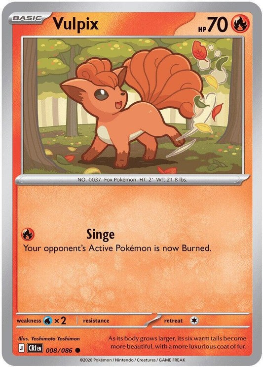 Vulpix (008/086) [Mega Evolution: Chaos Rising] - Shop at oilboyal