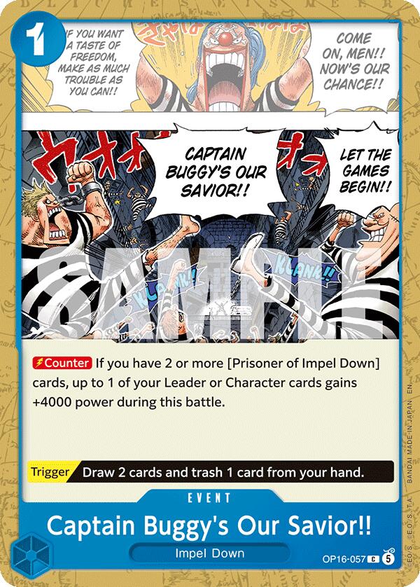 Captain Buggy's Our Savior!! [The Time of Battle] - Shop at oilboyal