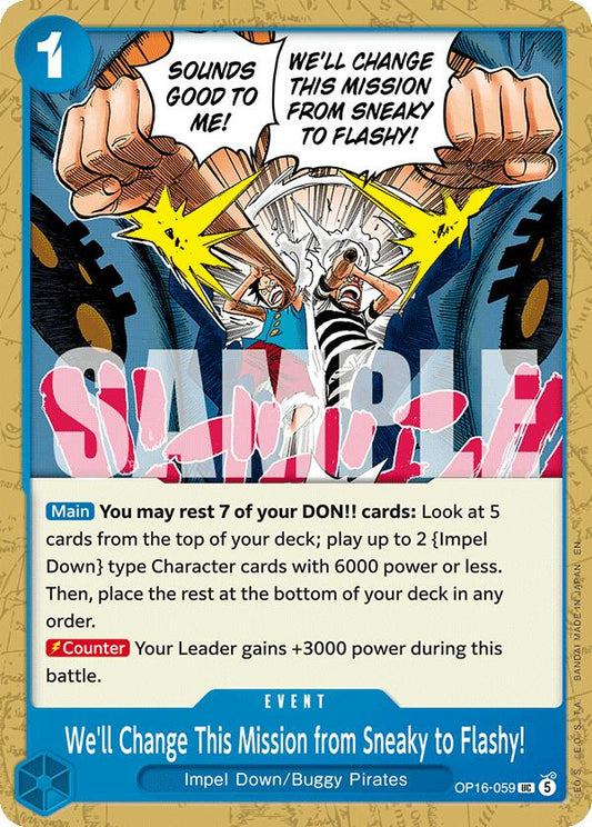 We'll Change This Mission from Sneaky to Flashy! [The Time of Battle] - Shop at oilboyal