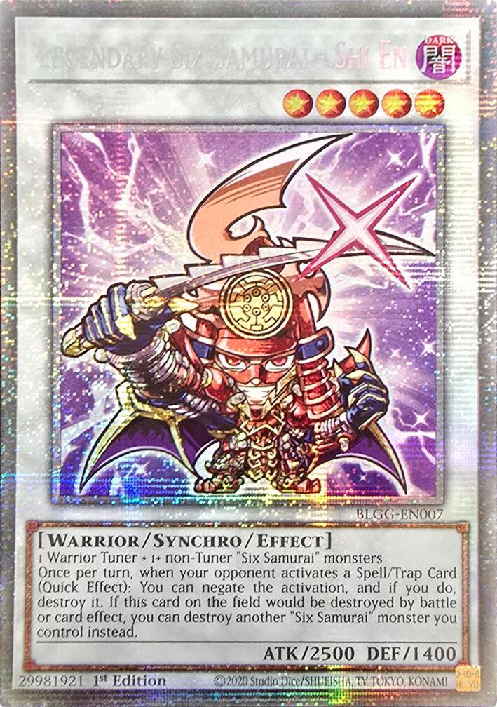 Legendary Six Samurai - Shi En (Starlight Rare) [BLGG-EN007] Starlight Rare - Shop at oilboyal