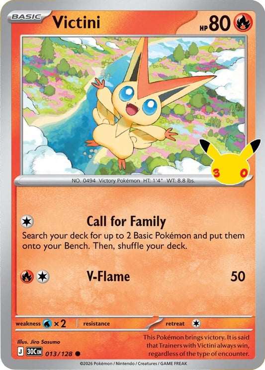 Victini (013/128) [Mega Evolution: 30th Celebration] - Shop at oilboyal
