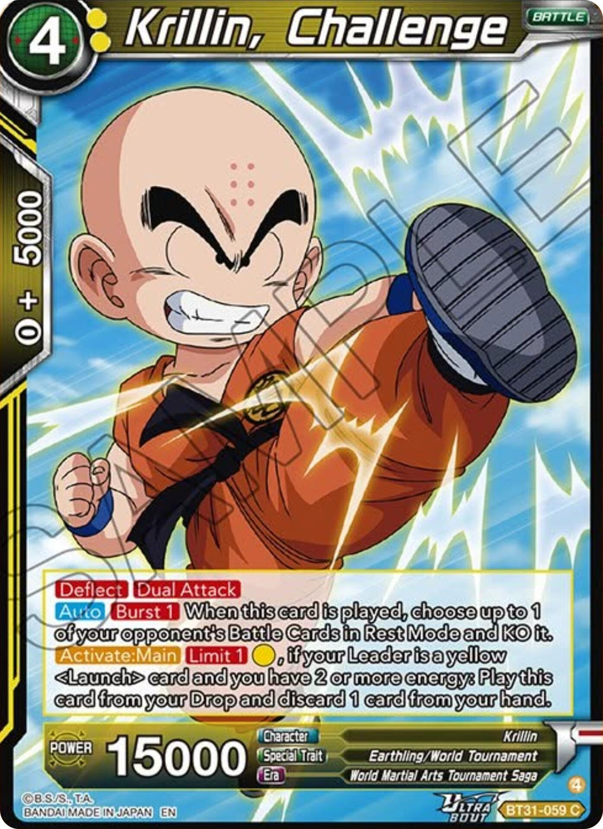 Krillin, Challenge (BT31-059) [Impact Beyond Dimensions] - Shop at oilboyal