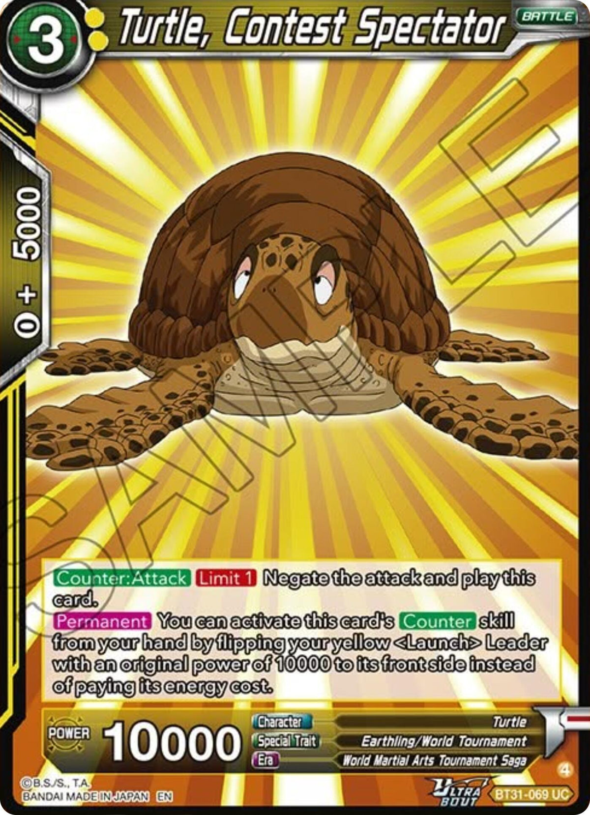 Turtle, Contest Spectator (BT31-069) [Impact Beyond Dimensions] - Shop at oilboyal