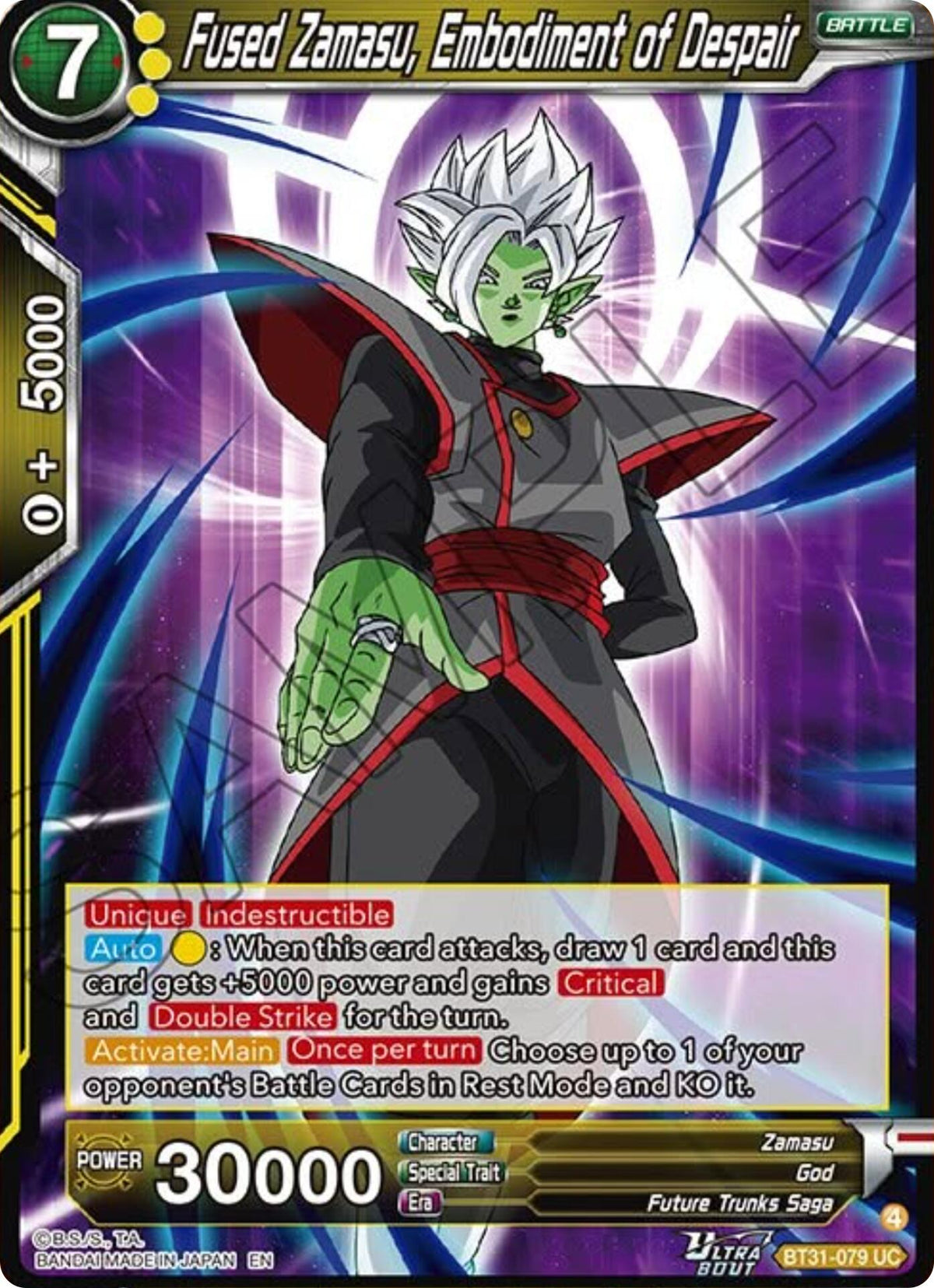 Fused Zamasu, Embodiment of Despair (BT31-079) [Impact Beyond Dimensions] - Shop at oilboyal