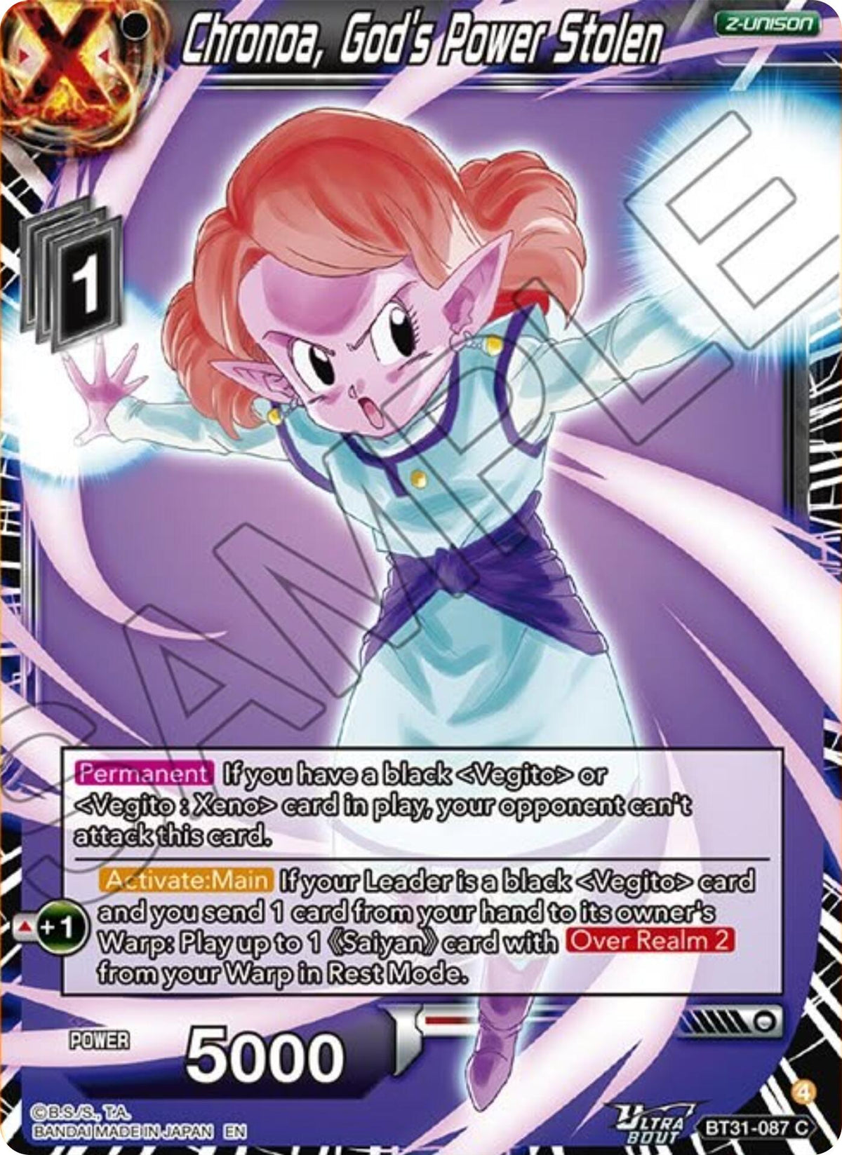 Chronoa, God's Power Stolen (BT31-087) [Impact Beyond Dimensions] - Shop at oilboyal