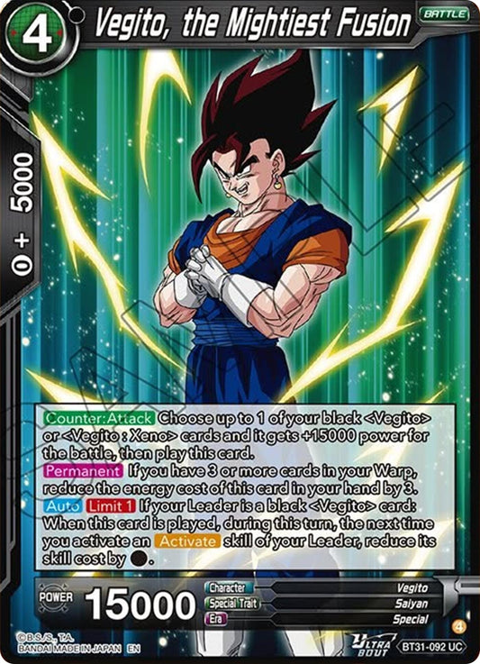 Vegito, the Mightiest Fusion (BT31-092) [Impact Beyond Dimensions] - Shop at oilboyal