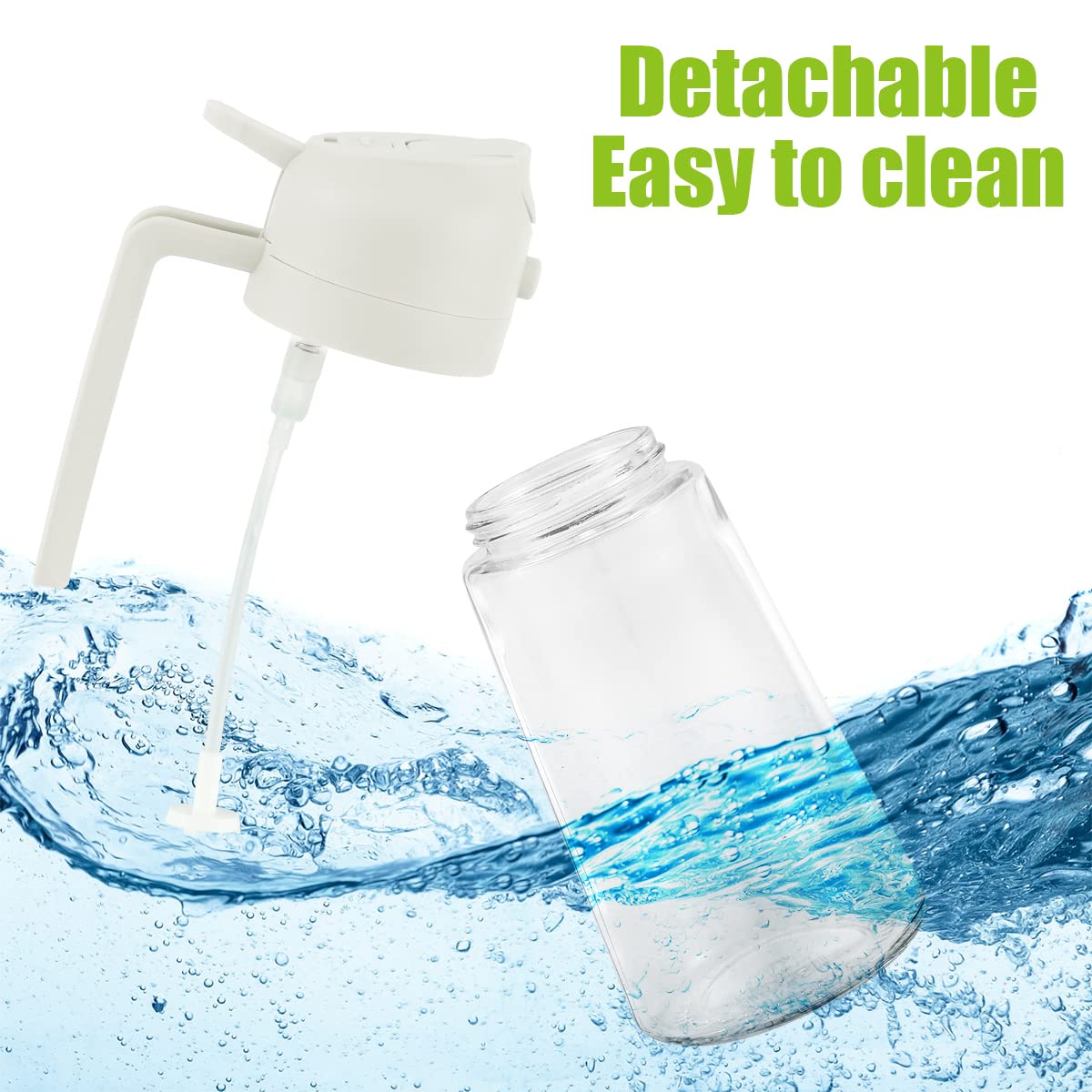 TKSDWBLTY 3 Pack 16oz/470 ml Olive Oil Dispenser Bottle 2 in 1 Clear Glass Oil Sprayer and Container Refillable Dispenser with Automatic Cap Portable Spray Bottle for Cooking Baking White