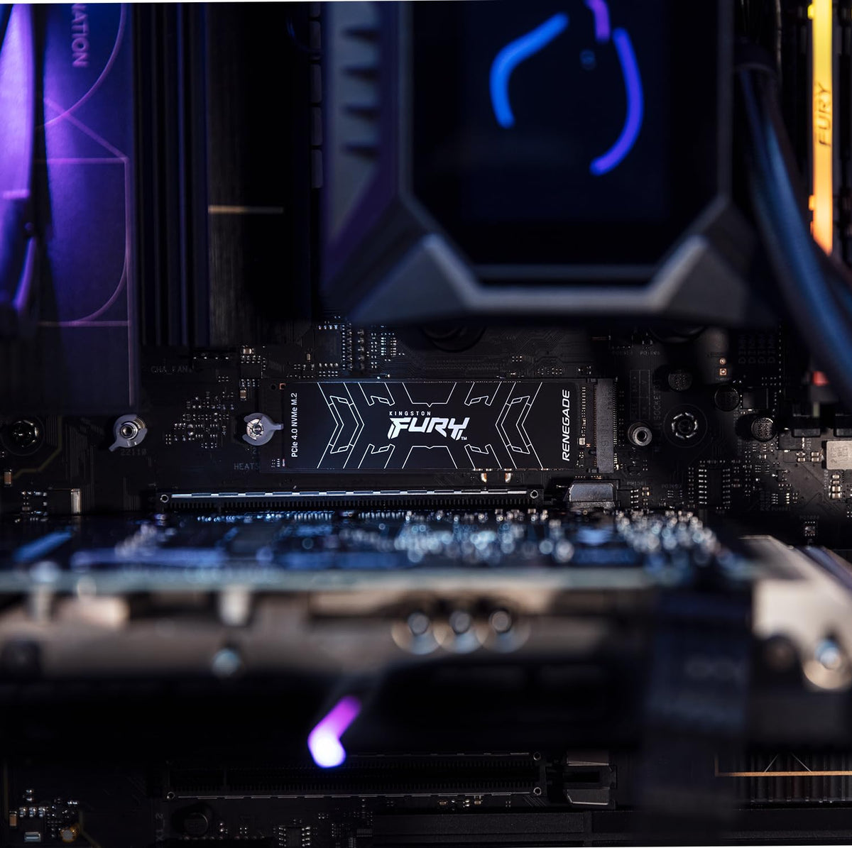 Kingston FURY Renegade PCIe 4.0 NVMe M.2 SSD For gamers, enthusiasts and high-power users - SFYRD/2000G