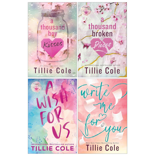 Tillie Cole 4 Books Collection Set (A Thousand Boy Kisses, A Thousand Broken Pieces, A Wish For Us and Write Me For You) - OilBoyal