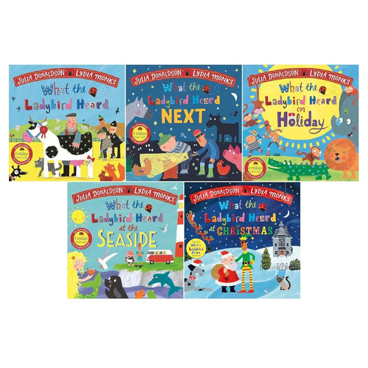 What the Ladybird Heard Series 5 Books Collection Set by Julia Donaldson and Lydia Monks - OilBoyal