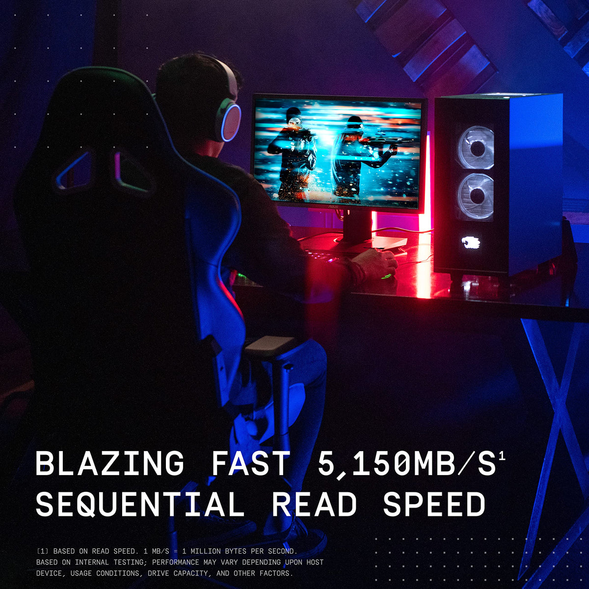 WD_BLACK SN770 2TB NVMe M.2 SSD, M.2 2280 NVMe SSD, Gaming Solid State drive, PCIe Gen4 NVMe, High Performance Gaming drive, Read speeds up to 5150 MB/s, Black