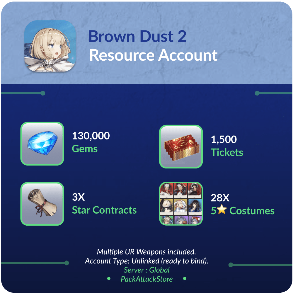 Brown Dust 2 - Resource Accounts